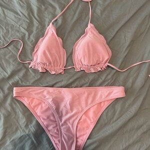 Surf Style Pink Bikini Set